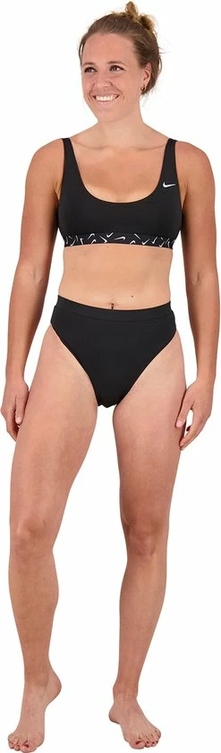 Nike Swim HIGH WAIST Dames Bikinibroekje - Zwart - Maat XL 4 Nike Swim HIGH WAIST Dames Bikinibroekje - Zwart - Maat XL - Afbeelding 2