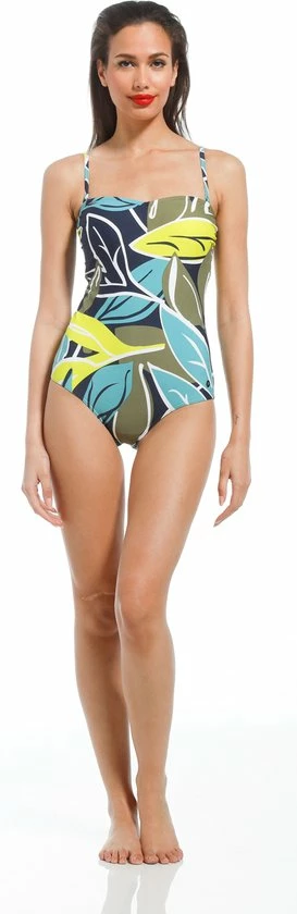 Pastunette Beach - Floral Leaves - Badpak - Blauw/Groen - Maat 40 4 Pastunette Beach - Floral Leaves - Badpak - Blauw/Groen - Maat 40 - Afbeelding 2