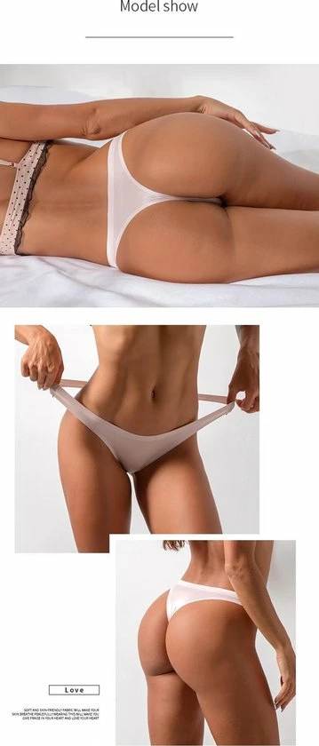Merkloos Naadloos Ondergoed - 3 Stuks/verpakking - Gratis Vervoer- Spoorloze Strings - Seamless Lingerie - Sexy String - Tweede Huid Bikini 7 Merkloos Naadloos Ondergoed - 3 Stuks/verpakking - Gratis Vervoer- Spoorloze Strings - Seamless Lingerie - Sexy String - Tweede Huid Bikini - Afbeelding 5