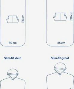 Merkloos Ponchy - Surf Poncho - Handdoek Poncho – Marrom Velho - Maat Groot - Uniseks - Katoen -lingerie-dames-badmode Winkel 359x840