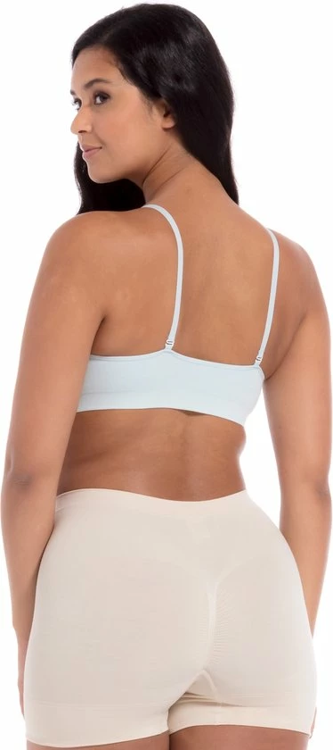 MAGIC Bodyfashion Comfort Bra Spaghetti Straps Bamboo Dames Beha Soft Blue - Maat S 6 MAGIC Bodyfashion Comfort Bra Spaghetti Straps Bamboo Dames Beha Soft Blue - Maat S - Afbeelding 4