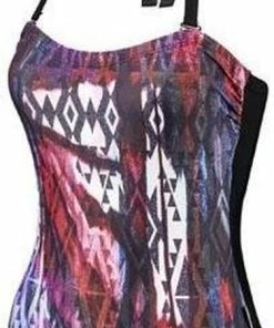 Beco Badpak Lady Collection B-cup Dames Zwart/rood Maat 46