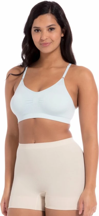 MAGIC Bodyfashion Comfort Bra Spaghetti Straps Bamboo Dames Beha Soft Blue - Maat S 10 MAGIC Bodyfashion Comfort Bra Spaghetti Straps Bamboo Dames Beha Soft Blue - Maat S - Afbeelding 8