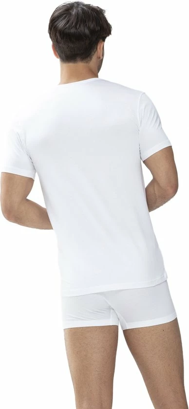 Mey - Dry Cotton O-hals T-shirt Wit - Maat M - Slim-fit 6 Mey - Dry Cotton O-hals T-shirt Wit - Maat M - Slim-fit - Afbeelding 4