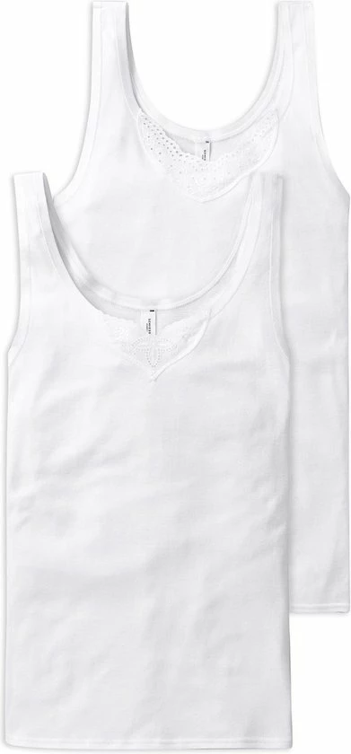 Schiesser Cotton Essentials 2PACK Tanktop Dames Onderhemd - Maat 46 8 Schiesser Cotton Essentials 2PACK Tanktop Dames Onderhemd - Maat 46 - Afbeelding 6