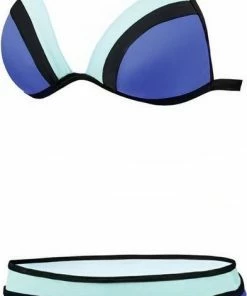 Beco Bikini B-cup Dames Polyamide Blauw/turquoise Maat 38