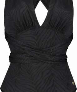 TC WoW - Ten Cate - Multiway Badpak Zebra Zwart - Maat 36 - Zwart - Dames