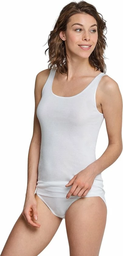 Schiesser Luxury Dames Top - Wit - Maat 48 4 Schiesser Luxury Dames Top - Wit - Maat 48 - Afbeelding 2