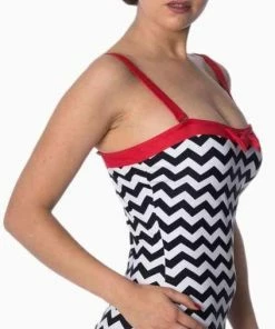 Banned Badpak -L- BLACK COFFEE Zwart/Rood -lingerie-dames-badmode Winkel 423x840 3