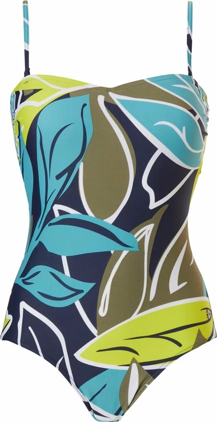 Pastunette Beach - Floral Leaves - Badpak - Blauw/Groen - Maat 40 3 Pastunette Beach - Floral Leaves - Badpak - Blauw/Groen - Maat 40