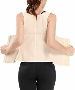 Merkloos 100% Latex Corset Maat S - Dames Korset Met Band - Korset Corrigerend - Korset Buik - Korset Vrouwen Afvallen - Corset Dames - Corset Dames Afslanken - Shapewear - Bodyshaper - Shapewear Dames - Shapewear Buik Dames - Shapewear Body -lingerie-dames-badmode Winkel 478x840 3