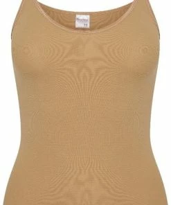Beeren Microfiber Dames Spaghetti Hemd Young - S - Beige