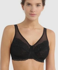 Dim Generous Essentiel Bh - Beha - Met Beugel - Met Kant - Maat 85D - Zwart