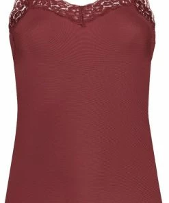 Ten Cate Secrets Seasonal Spaghetti Lace Top 31912 Bordeaux-S
