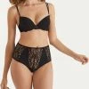 Promise - Venver High Waist String - Maat L - Zwart - Dames 2 Promise - Venver High Waist String - Maat L - Zwart - Dames -lingerie-dames-badmode Winkel 483x840