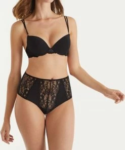 Promise - Venver High Waist String - Maat L - Zwart - Dames