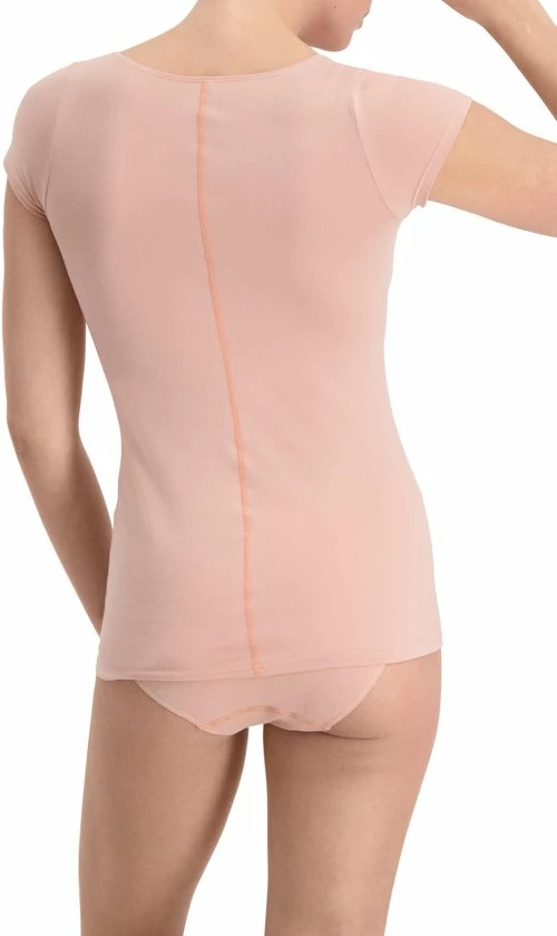 Noshirt Women Lite Vrouwen Ondershirts Korte Mouw Diepe V-hals Invisible Rose - Maat XL 4 Noshirt Women Lite Vrouwen Ondershirts Korte Mouw Diepe V-hals Invisible Rose - Maat XL - Afbeelding 2