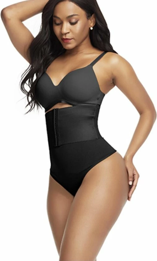 Merkloos Slim Wear - Corrigerend Ondergoed Met Waist Trainer - Shapewear - Corset - String - Ondergoed Voor Buik/middel - Dames - Zwart - Maat XL/XXL 5 Merkloos Slim Wear - Corrigerend Ondergoed Met Waist Trainer - Shapewear - Corset - String - Ondergoed Voor Buik/middel - Dames - Zwart - Maat XL/XXL - Afbeelding 3
