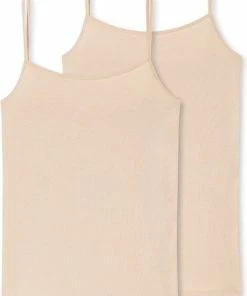 Schiesser 95/5 Organic 2PACK Spaghetti Dames Onderhemd - Maat 42