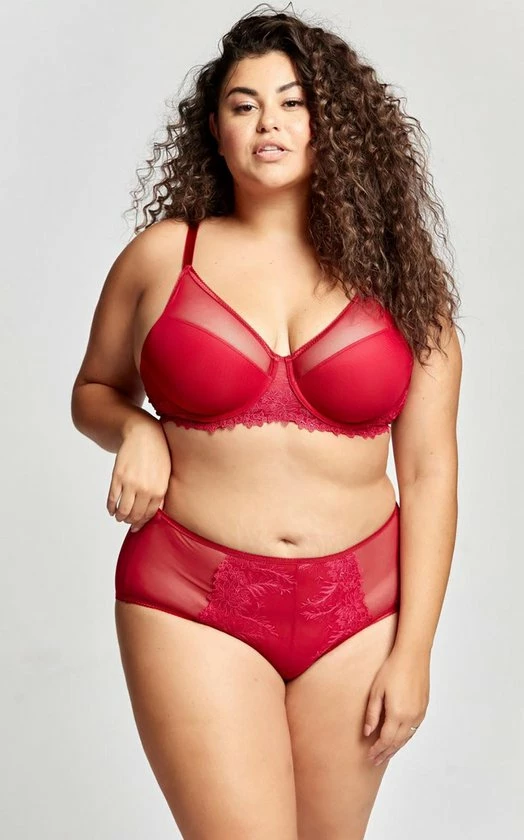 Merkloos Gaspara Soft Padded Half Cup Tulle Plunge BH | Black Friday SALE - WIJN-ROOD - Maat 80D 8 Merkloos Gaspara Soft Padded Half Cup Tulle Plunge BH | Black Friday SALE - WIJN-ROOD - Maat 80D - Afbeelding 6