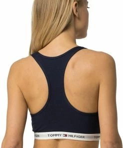 Tommy Hilfiger Sportbeha - Maat M - Vrouwen - Navy/ Wit -lingerie-dames-badmode Winkel 524x840 2