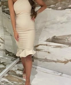 Merkloos Ibiza Zomer Jurk Vakantie Terras Zon Zee