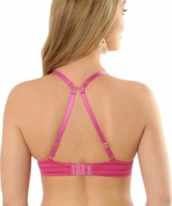 SAPPH - Amelia Light Push-Up BH Fuchsia - Maat 85D - Fuchsia Roze - Met Beugel - Dames -lingerie-dames-badmode Winkel 525x840