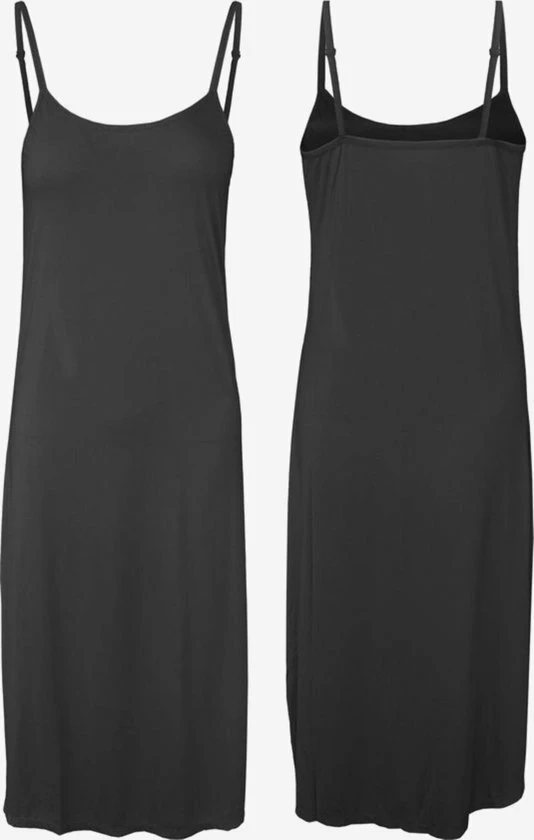 GAUBERT Dames Onderjurk - Spaghetti Bandjes - Zwart - Lang - 120cm - Maat 2XL/3XL (713) 3 GAUBERT Dames Onderjurk - Spaghetti Bandjes - Zwart - Lang - 120cm - Maat 2XL/3XL (713)