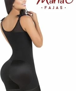 MARIAE 9277 |COLOMBIAANSE LIPO/BBL FAJA| SHAPEWEAR VAN HOGE COMPRESSIE POWERNETSTOF|EXTRA GETAILLEERD| BREDE HEUPOMVANG| MAAT L | KLEUR ZWART -lingerie-dames-badmode Winkel 534x840