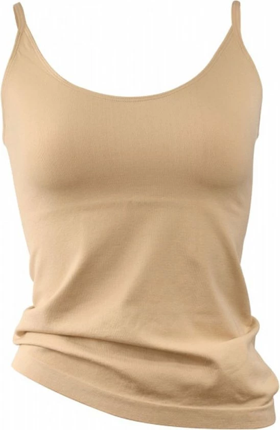 Yenita® Yenita - Onderhemd - Spaghettibandjes - Naadloos - Microvezel - Beige - M 3 Yenita® Yenita - Onderhemd - Spaghettibandjes - Naadloos - Microvezel - Beige - M