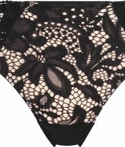 Hunkemöller Dames Lingerie String Shiloh - Zwart - Maat XS