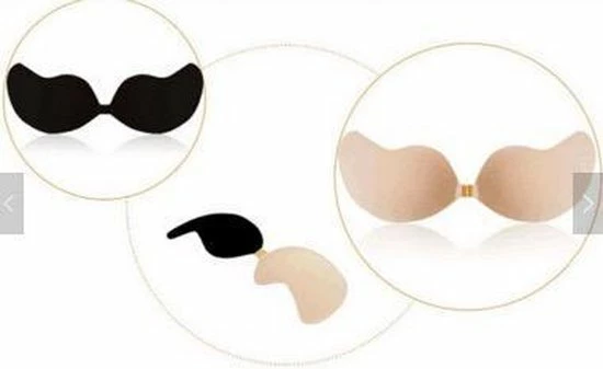 Merkloos Saizi Plak BH /Onzichtbare Push Up Bh Zelfklevende Stick Op Siliconen Beha Backless Strapless Gel Sticky Solid Cup D -Saizi 4 Merkloos Saizi Plak BH /Onzichtbare Push Up Bh Zelfklevende Stick Op Siliconen Beha Backless Strapless Gel Sticky Solid Cup D -Saizi - Afbeelding 2