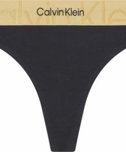 Calvin Klein Dames String Double Logo Zwart - S -lingerie-dames-badmode Winkel 550x343 2