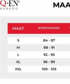 Q-EN UNDERWEAR Bamboe Tanktops Dameshemd Met Kant - Wit - Maat M - 95% Bamboe - 5% Elastaan - Antibacterieel -lingerie-dames-badmode Winkel 550x358 4