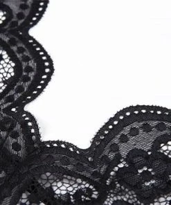 Merkloos Dames Kanten Bodysuit - Zwarte Lingerie Bodysuit -lingerie-dames-badmode Winkel 550x366 12