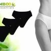 Bamboo Essentials - Naadloos Ondergoed Dames - Bamboe - 3 Stuks - Slips - Zwart - S - Lingerie - Onderbroeken Dames - Dames Slips -Sloggi Ondergoed Dames