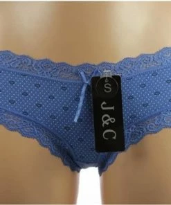 Beeren J&C String / Hipster Katoen Spikkel - S - Blauw