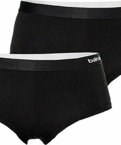 Apollo Dames Hipster Zwart Bamboe 2-pack - Maat M