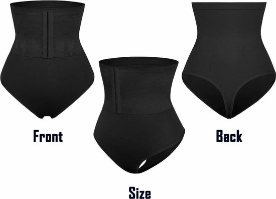 Merkloos Slim Wear - Corrigerend Ondergoed Met Waist Trainer - Shapewear - Corset - String - Ondergoed Voor Buik/middel - Dames - Zwart - Maat XL/XXL 4 Merkloos Slim Wear - Corrigerend Ondergoed Met Waist Trainer - Shapewear - Corset - String - Ondergoed Voor Buik/middel - Dames - Zwart - Maat XL/XXL - Afbeelding 2