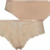 Hunkemöller Lingerie Dames 2-pack Slips Angie - Beige - Maat M -lingerie-dames-badmode Winkel 550x411 1