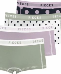 Pieces Dames Short - 4-Pack - Sea Spray - S