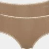 Sloggi Dames Basic Midi GO Organische Slip 2-pack - Skin - M - Beige