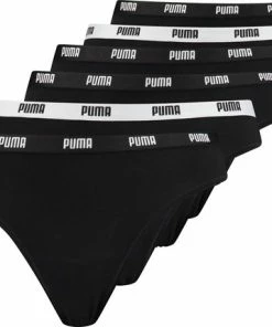 PUMA WOMEN E-COM STRING - Dames Onderbroek - 6-Pack - Maat S