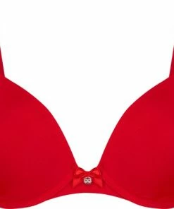 Hunkemöller Dames Lingerie Voorgevormde Beugel Bh Plunge - Rood - Maat A70