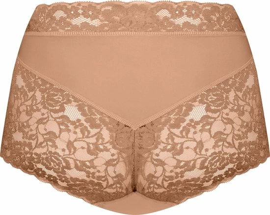 Ten Cate Secrets Lace Women Nuturals High Waist Brief (1-pack) - Dames Slip Hoge Taille - Hazelnut - Maat: L 4 Ten Cate Secrets Lace Women Nuturals High Waist Brief (1-pack) - Dames Slip Hoge Taille - Hazelnut - Maat: L - Afbeelding 2
