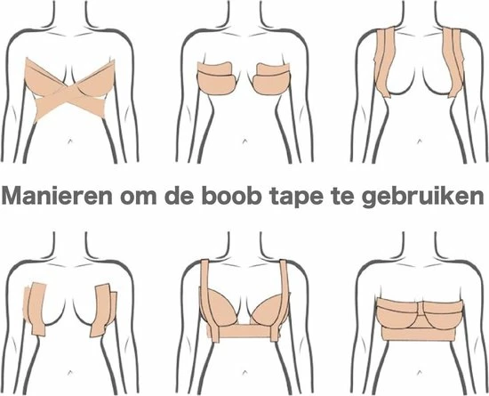 ConfiDance - Boob Tape + Nipple Covers - Fashion Tape - Borst Tape - Plak BH - Tepelplakkers - Beige - 5 Cm Breed 9 ConfiDance - Boob Tape + Nipple Covers - Fashion Tape - Borst Tape - Plak BH - Tepelplakkers - Beige - 5 Cm Breed - Afbeelding 7