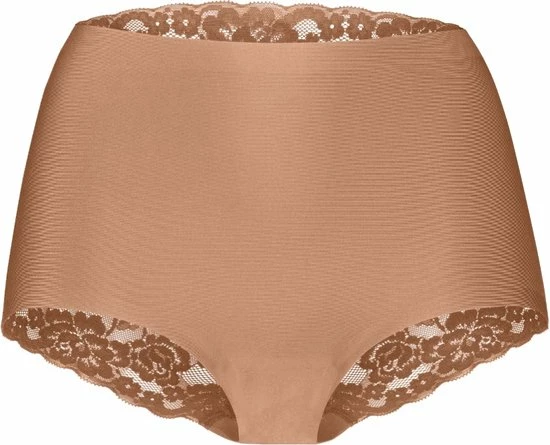 Ten Cate Secrets Lace Women Nuturals High Waist Brief (1-pack) - Dames Slip Hoge Taille - Hazelnut - Maat: L 5 Ten Cate Secrets Lace Women Nuturals High Waist Brief (1-pack) - Dames Slip Hoge Taille - Hazelnut - Maat: L - Afbeelding 3