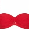 CYELL Dames Bandeau Bikinitop Voorgevormd Met Beugel Rood - Maat 75F -lingerie-dames-badmode Winkel 550x453