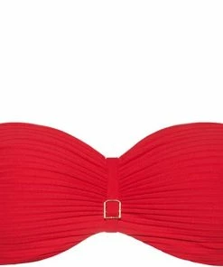 CYELL Dames Bandeau Bikinitop Voorgevormd Met Beugel Rood - Maat 75F
