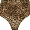 Hunkemöller Dames Badmode Hoog Cheeky Bikinibroekje Leopard - Bruin - Maat 2XL